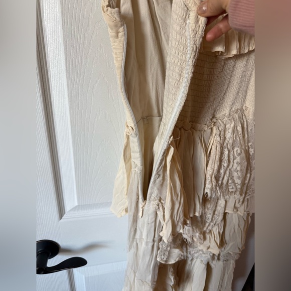 Anthropologie Corset Tiered Lace Ruffle Dress Size Medium - Picture 11 of 15
